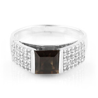 Smoky Quartz Silver Ring