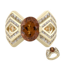 18K Orange Tourmaline Gold Ring (de Melo)