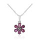 Rhodolite Silver Necklace