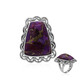 Kingman Purple Mojave Turquoise Silver Ring (Art of Nature)