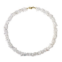 White Quartz Silver Necklace