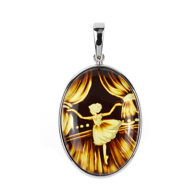 Baltic Amber Silver Pendant (dagen)