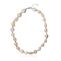 Freshwater pearl Silver Necklace (TPC)