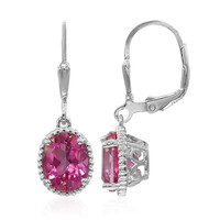 Flamingo Mystic Topaz Silver Earrings