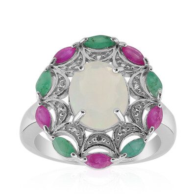 Welo Opal Silver Ring