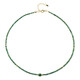 Zambian Emerald Silver Necklace (Riya)