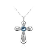 London Blue Topaz Silver Necklace