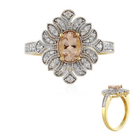 Morganite Silver Ring