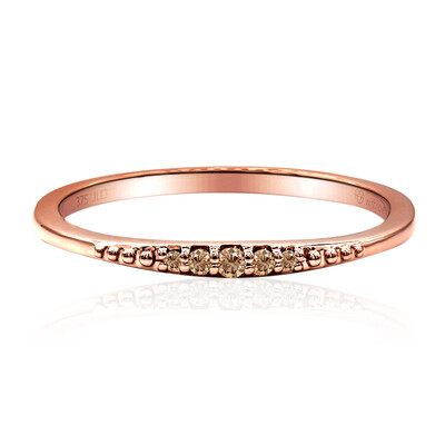 9K SI1 Argyle Rose De France Diamond Gold Ring (Annette)