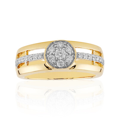 14K IF (D) Diamond Gold Ring (Annette)