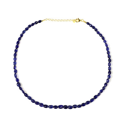 Blue Bemainty Sapphire Silver Necklace