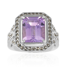 Rose de France Amethyst Silver Ring (Annette classic)