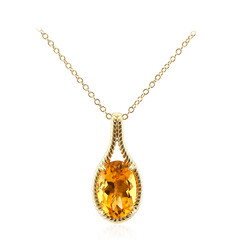 Citrine Silver Necklace