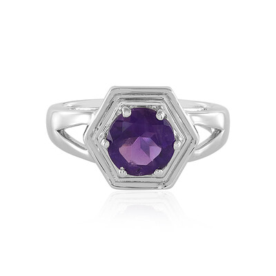 Zambian Amethyst Silver Ring