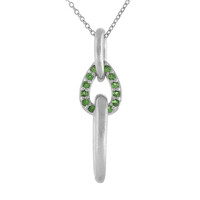 Tsavorite Silver Necklace