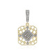 9K I2 (I) Diamond Gold Pendant (Ornaments by de Melo)