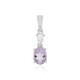 Rose de France Amethyst Silver Pendant