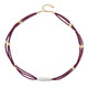 Mozambique Ruby Silver Necklace (Riya)