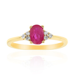 10K AAA Mozambique Ruby Gold Ring