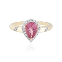 9K Pink Tourmaline Gold Ring