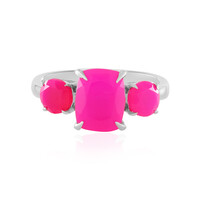 Raspberry Chalcedony Silver Ring