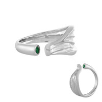 Ethiopian Emerald Silver Ring