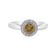 Yellow Zircon Silver Ring