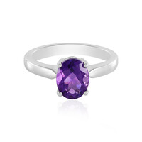 Siberian Amethyst Silver Ring