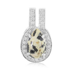 Dalmatian Jasper Silver Pendant