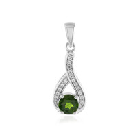 Russian Diopside Silver Pendant