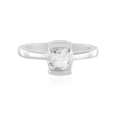 White Topaz Silver Ring