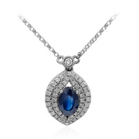 14K Ceylon Sapphire Gold Necklace (CIRARI)