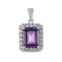 Uruguayan Amethyst Silver Pendant