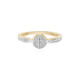 I3 (J) Diamond Silver Ring