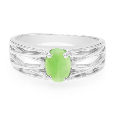 Imperial Chrysoprase Silver Ring