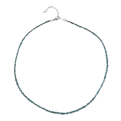 Blue Diamond Silver Necklace (CUSTODANA)