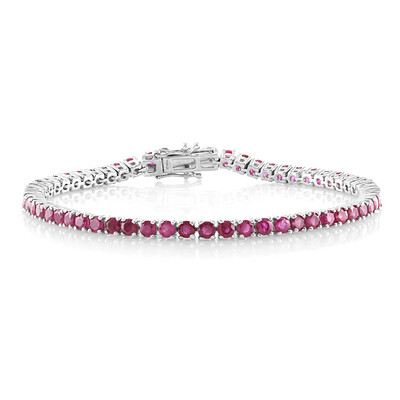 Madagascar Ruby Silver Bracelet