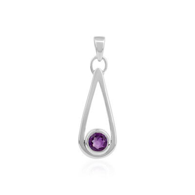 Siberian Amethyst Silver Pendant