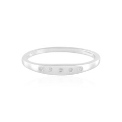 I2 (I) Diamond Silver Ring