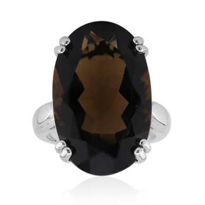 Smoky Quartz Silver Ring