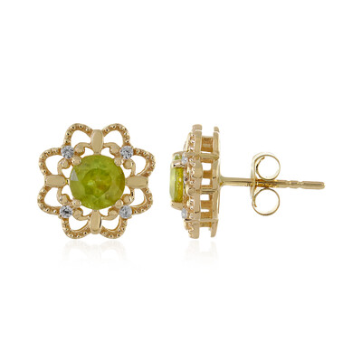 9K Sphene Gold Earrings