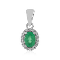 Ethiopian Emerald Silver Pendant