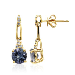 14K Unheated Tanzanite Gold Earrings (CIRARI)