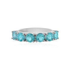 Blue Apatite Silver Ring