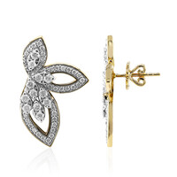 14K SI1 (G) Diamond Gold Earrings