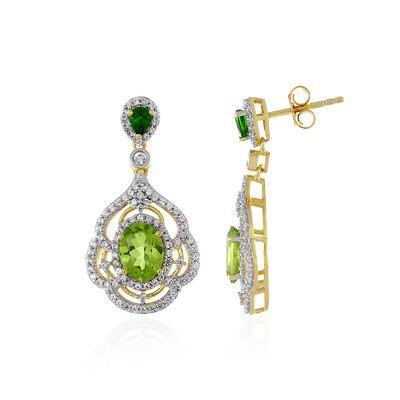 Peridot Silver Earrings