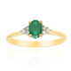 10K AAA Zambian Emerald Gold Ring