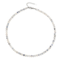 Dumortierite Quartz Silver Necklace