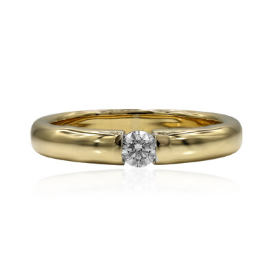 14K IF (D) Diamond Gold Ring (Annette)