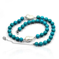 Freshwater pearl Silver Necklace (Dallas Prince Designs)